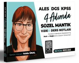2023 ALES - DGS - KPSS 4 Adımda Sözel Mantık Video Ders Notları 