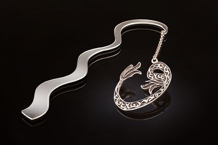 Askılı Vav Laleli Döküm (Gümüş Kaplama Ayraç)