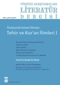 Türkiye Araştırmaları Literatür Dergisi Bahar 2012 Cilt 9 Sayı:18