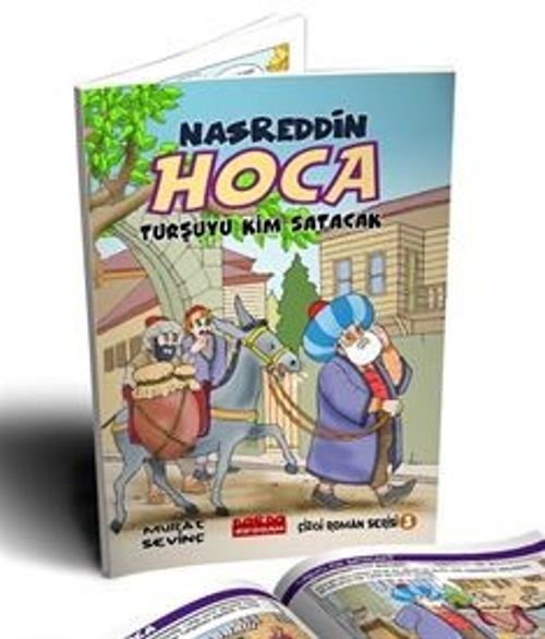 Nasrettin Hoca Turşuyu Kim Satacak (Çizgi Roman Renkli)