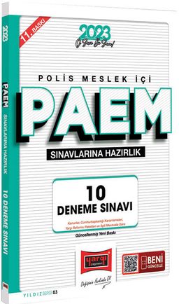 2023 Yıldız Serisi PAEM Sınavlarına Hazırlık 10 Deneme Sınavı 