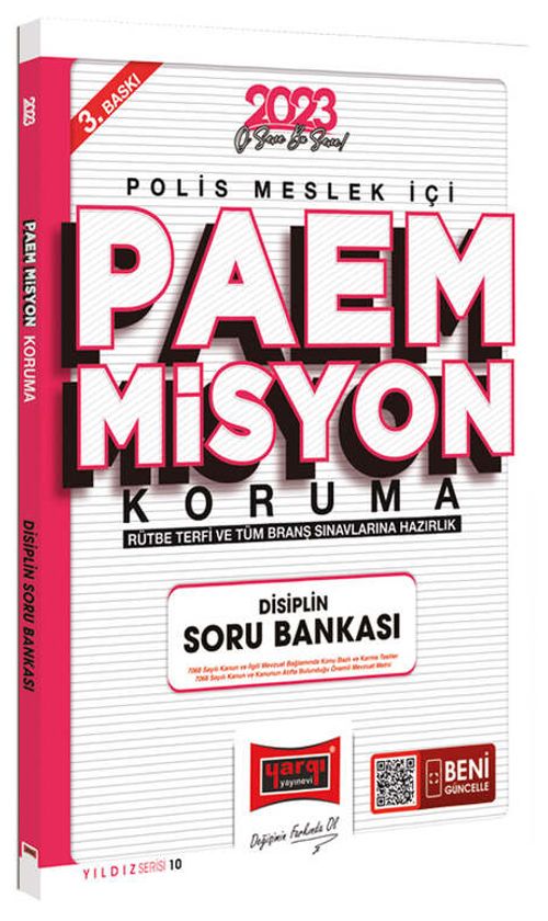 2023 Yıldız Serisi PAEM Misyon Koruma Rütbe Terfi ve Tüm Branş Sınavlarına Hazırlık Disiplin Soru Bankası 