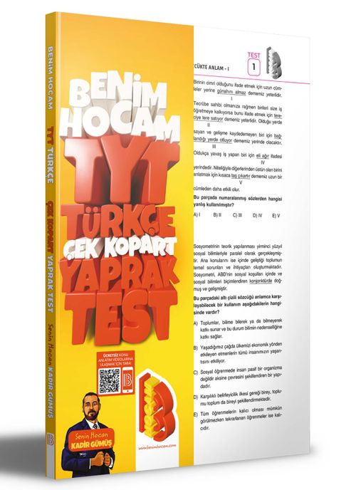 TYT Türkçe Çek Kopar Yaprak Test