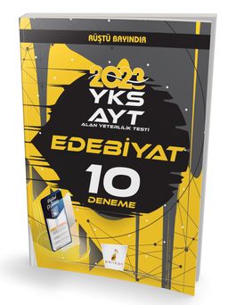 YKS AYT 2022 Edebiyat Dijital Çözümlü 10 Deneme Sınavı