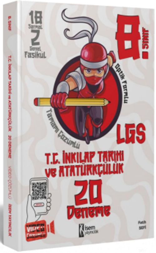 8. Sınıf İnkılap Tarihi ve Atatürkçülük 20 Deneme (Fatih Sefi