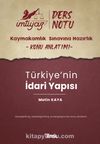 İmtiyaz Kaymakamlık Ders Notları Türkiye’nin İdari Yapısı
