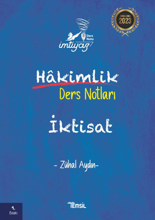 İmtiyaz Hakimlik Ders Notları İktisat