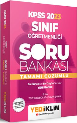2023 ÖABT Sınıf Öğretmenliği Tamamı Çözümlü Soru Bankası 