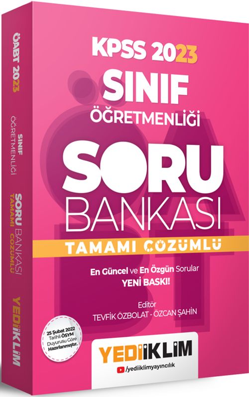 2023 ÖABT Sınıf Öğretmenliği Tamamı Çözümlü Soru Bankası 