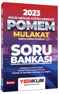 2023 POMEM Mülakat Sınavlarına Hazırlık Soru Bankası 