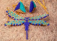 Yusufçuk Kolye ve Küpe Takımı (Miyuki 112)