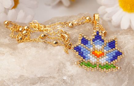 Lotus Çiçeği Kolye (Miyuki 116)