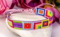 Miyuki Geometrik Çok Renkli Bileklik (Miyuki 117)