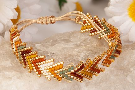 Zikzak Bileklik Toprak Tonları (Miyuki 119)