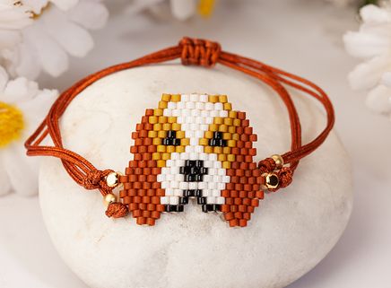 Köpek Figürlü Bileklik (Miyuki 121)