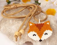 Tilki Figürlü Miyuki Kolye (Miyuki 129)