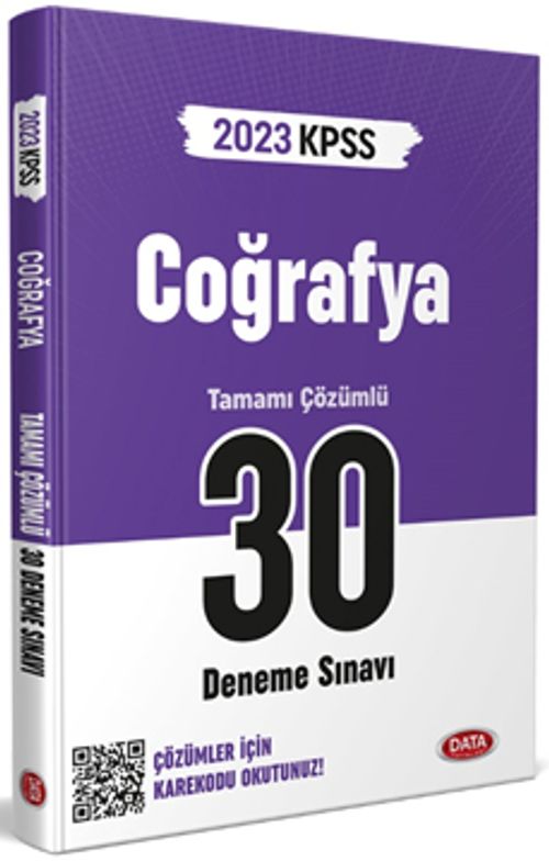 2023 KPSS Coğrafya 30 Deneme Sınavı Karekod Çözümlü