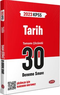2023 KPSS Tarih 30 Deneme Sınavı  Karekod Çözümlü