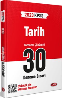 2023 KPSS Tarih 30 Deneme Sınavı  Karekod Çözümlü