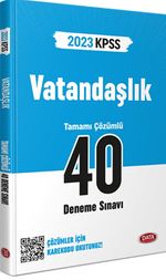 2023 KPSS Vatandaşlık 40 Deneme Sınavı Karekod Çözümlü