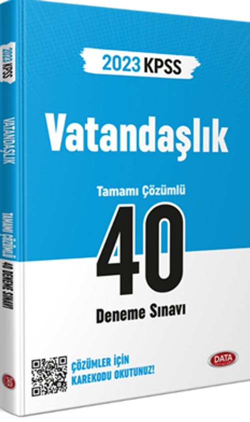 2023 KPSS Vatandaşlık 40 Deneme Sınavı Karekod Çözümlü