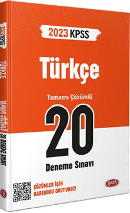 2023 KPSS Türkçe 20 Deneme Sınavı Karekod Çözümlü