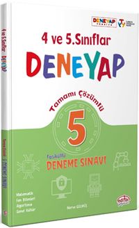 4 ve 5. Sınıflar Deneyap Tamamı Çözümlü 5 Fasikül Deneme 
