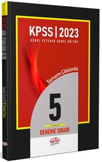 2023 KPSS Genel Yetenek Genel Kültür Tamamı Çözümlü 5 Fasikül Deneme Sınavı 