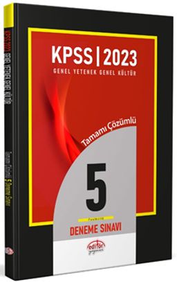 2023 KPSS Genel Yetenek Genel Kültür Tamamı Çözümlü 5 Fasikül Deneme Sınavı 