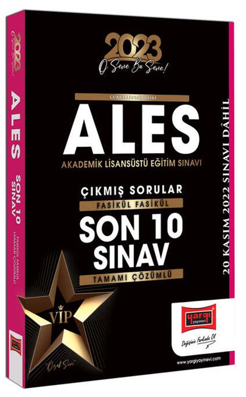 2023 ALES Tamamı Çözümlü Fasikül Fasikül 10 Sınav Çıkmış Sorular 