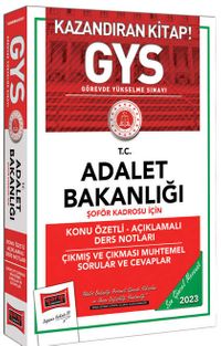 2023 Adalet Bakanlığı Şöför Kadrosu İçin Konu Özetli Açıklamalı Ders Notları Çıkmış ve Çıkması Muhtemel Sorular ve Cevaplar 
