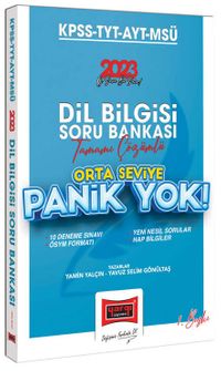2023 KPSS-TYT-AYT-MSÜ Panik Yok Dil Bilgisi Tamamı Çözümlü Soru Bankası (Orta Seviye) 