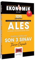 2023 ALES Tamamı Çözümlü Çıkmış Son 3 Sınav Soruları Ekonomik Seri (20 Kasım 2022 Sınavı Dahil) 