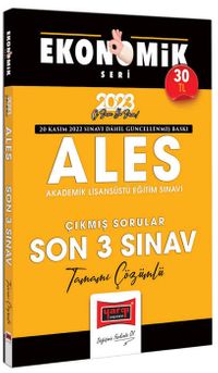 2023 ALES Tamamı Çözümlü Çıkmış Son 3 Sınav Soruları Ekonomik Seri (20 Kasım 2022 Sınavı Dahil) 