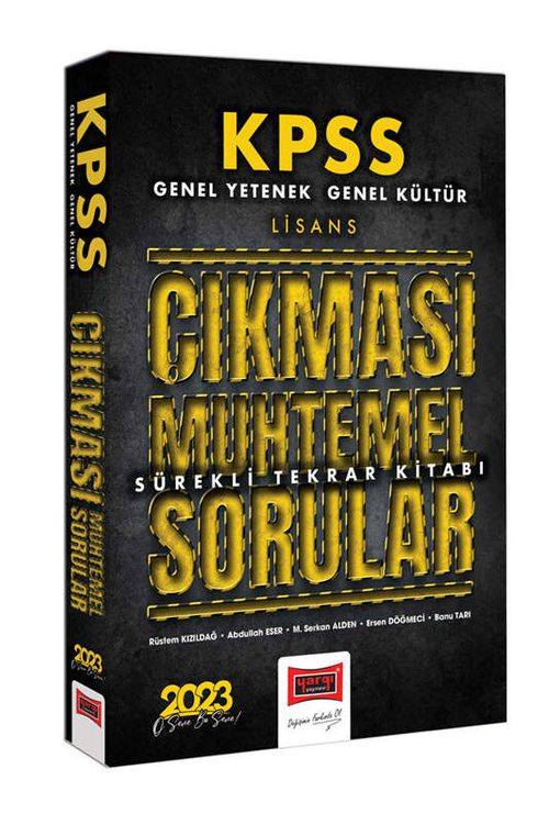 2023 KPSS GK-GY Çıkması Muhtemel Sorular Sürekli Tekrar Kitabı 