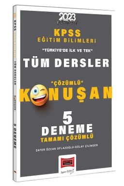 2023 KPSS Eğitim Bilimleri Tüm Dersler Tamamı Çözümlü Konuşan 5 Deneme 