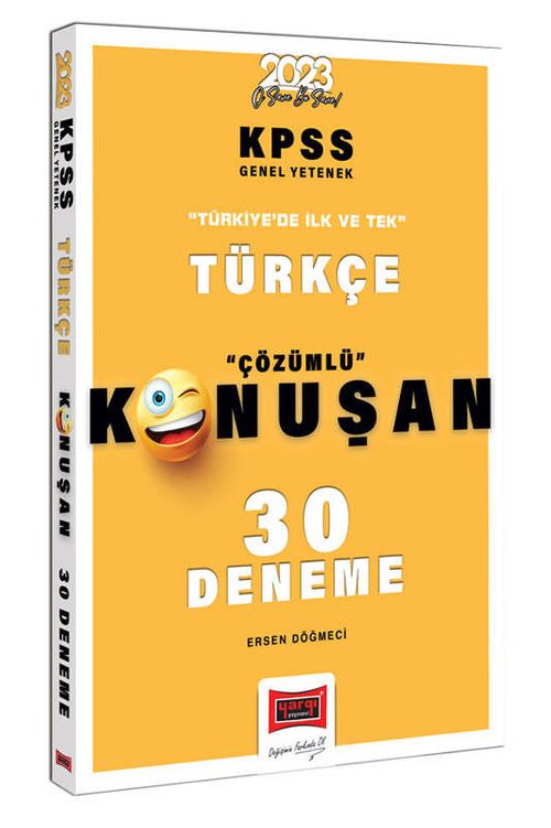 2023 KPSS Türkçe Tamamı Çözümlü Konuşan 30 Deneme 