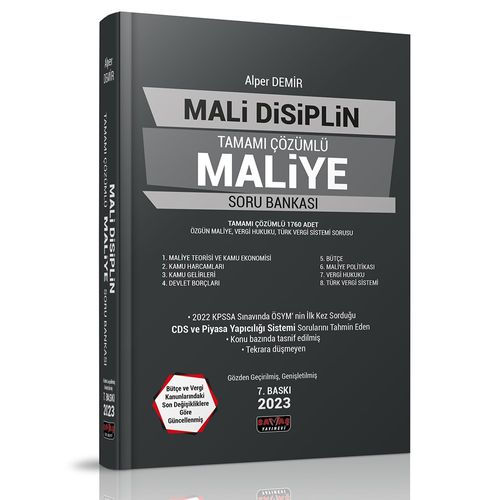 Mali Disiplin Tamamı Çözümlü Maliye Soru Bankası