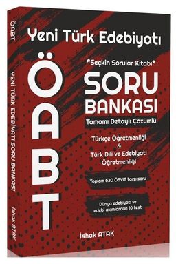 ÖABT Türkçe -Türk Dili Edebiyatı Yeni Türk Edebiyatı Soru Bankası Çözümlü 