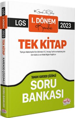 2023 LGS I. Dönem Konuları Tek Kitap Soru Bankası  (Karekod Çözümlü) 