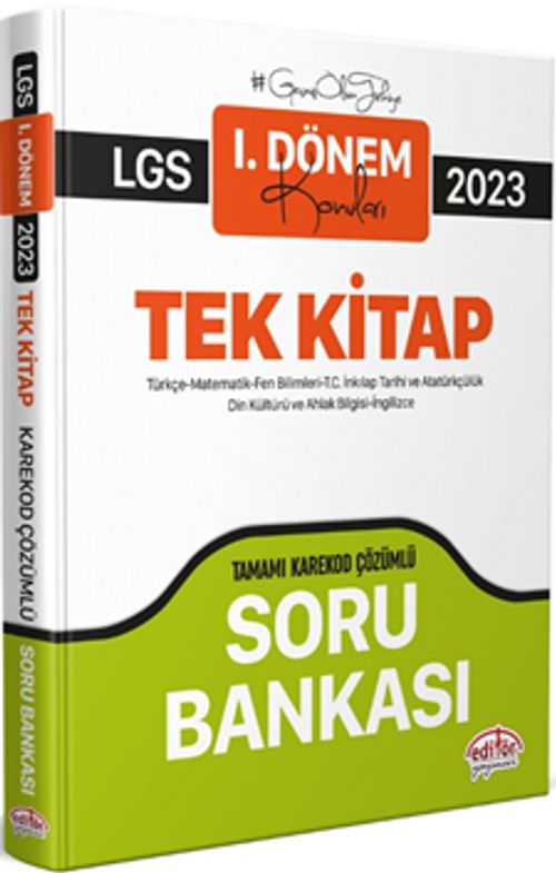2023 LGS I. Dönem Konuları Tek Kitap Soru Bankası  (Karekod Çözümlü) 
