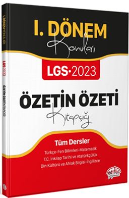 LGS 2023 I. Dönem Konuları Özetin Özeti Kitapçığı