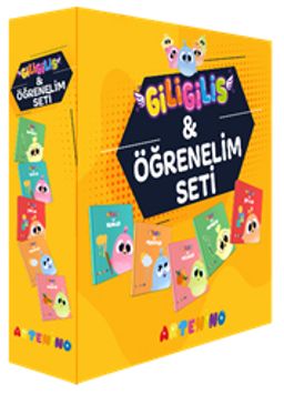 Giligilis ile Öğrenelim Seti (5 Kitap) / Eğitici Mini Karton Kitap Serisi