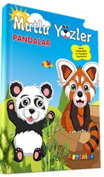 Mutlu Yüzler: Pandalar & Tekrar Kullanılabilir ve Yıkanabilir Çıkartmalı Kitap Serisi