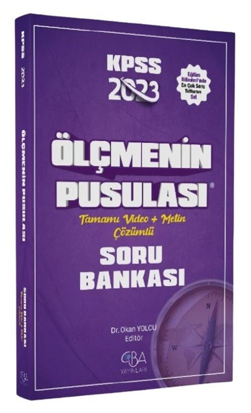 2023 KPSS Eğitim Bilimleri Ölçme ve Değerlendirmenin Pusulası Soru Bankası Video Çözümlü 