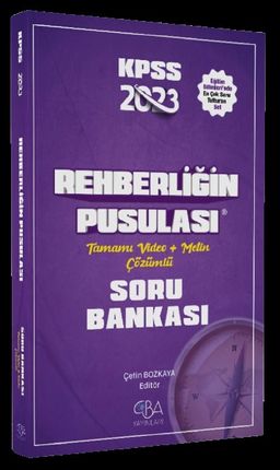 2023 KPSS Eğitim Bilimleri Rehberliğin Pusulası Soru Bankası Video Çözümlü
