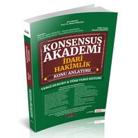 Konsensus Akademi İdari Hakimlik Vergi Hukuku ve Türk Vergi Sistemi Konu Anlatımı 