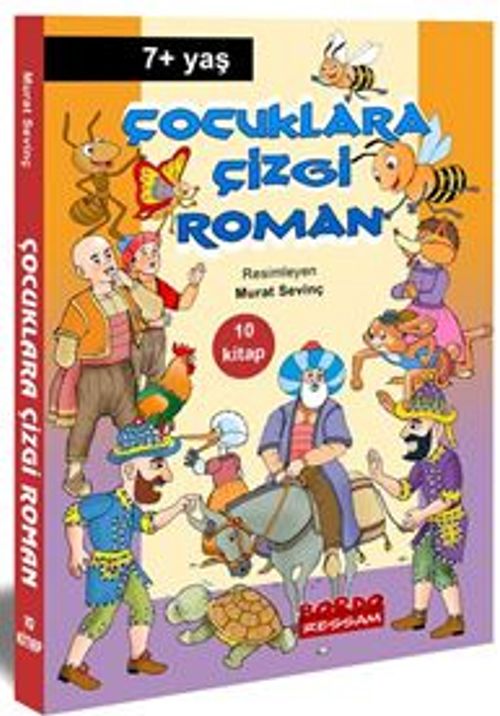 Çocuklara Çizgi Roman (Renkli Resimli 10 Kitap Set) 7+Yaş