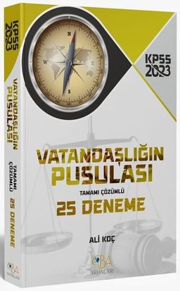 2023 KPSS Vatandaşlık Vatandaşlığın Pusulası 25 Deneme Tamamı Çözümlü 