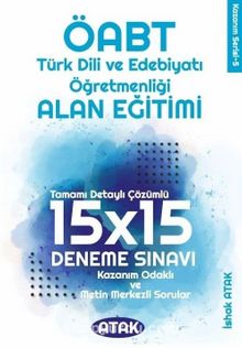 ÖABT Türk Dili Edebiyatı Öğretmenliği Alan Eğitimi 15x15 Deneme Çözümlü